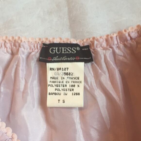 Guess pink sequin embellished tiered ruffle skirt, small - Picture 7 of 7